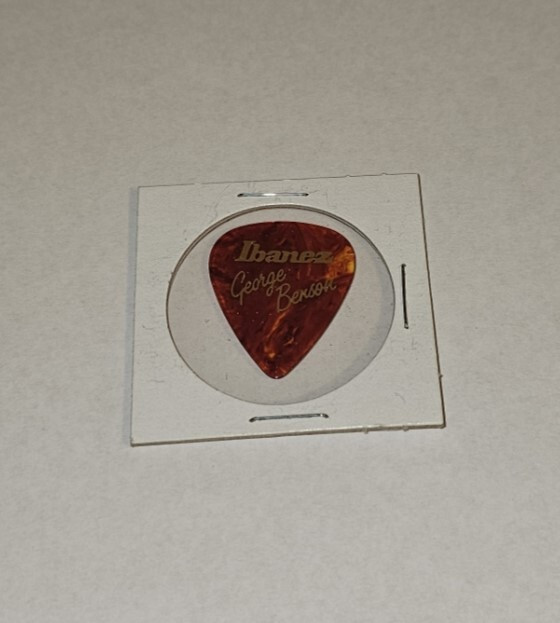George Benson  Artist Used 1990 Tour GUITAR PICK #26