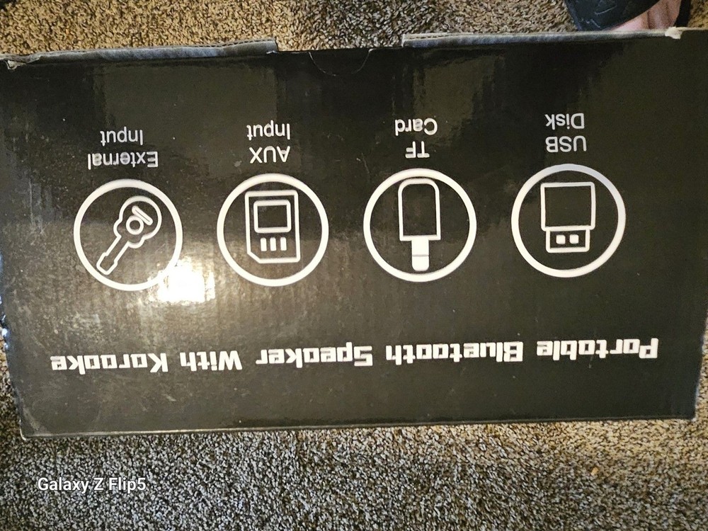 Karaoke Machine, Portable Bluetooth Speaker with 2 Wireless Microphones