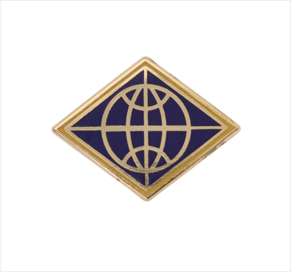 GENUINE U.S. ARMY LAPEL PIN: FINANCIAL MANAGEMENT COMMAND