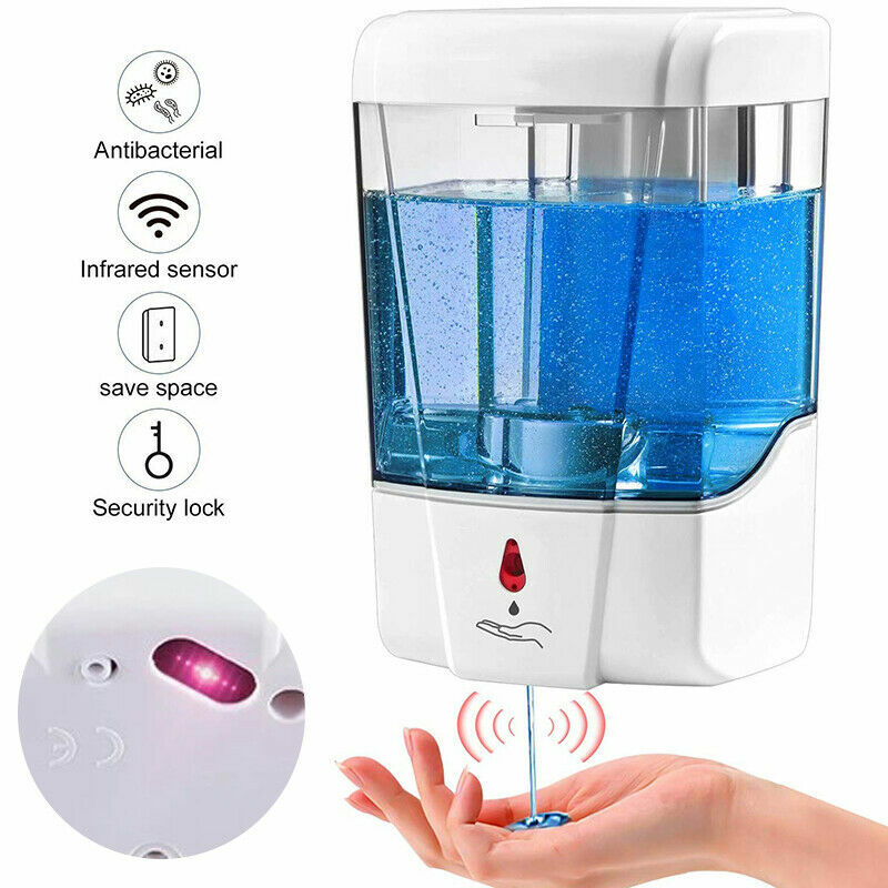 Automatic Foam & Soap Dispenser Sensor Bottle Soap Box Wall Mounted 700ml
