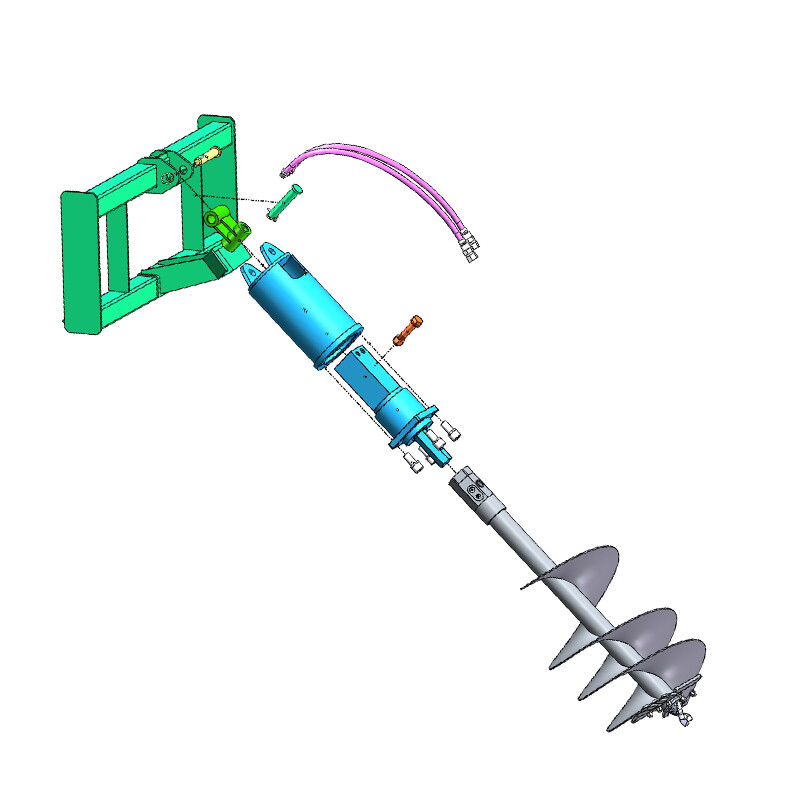 Landhonor Auger Drill Bit 12in & 18in Spiral Garden Bulb Hole Drill