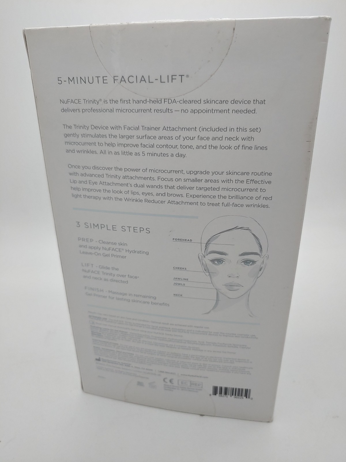 Genuine NuFACE Trinity Facial Toning Device + Cradle + AC Charger Tested Works