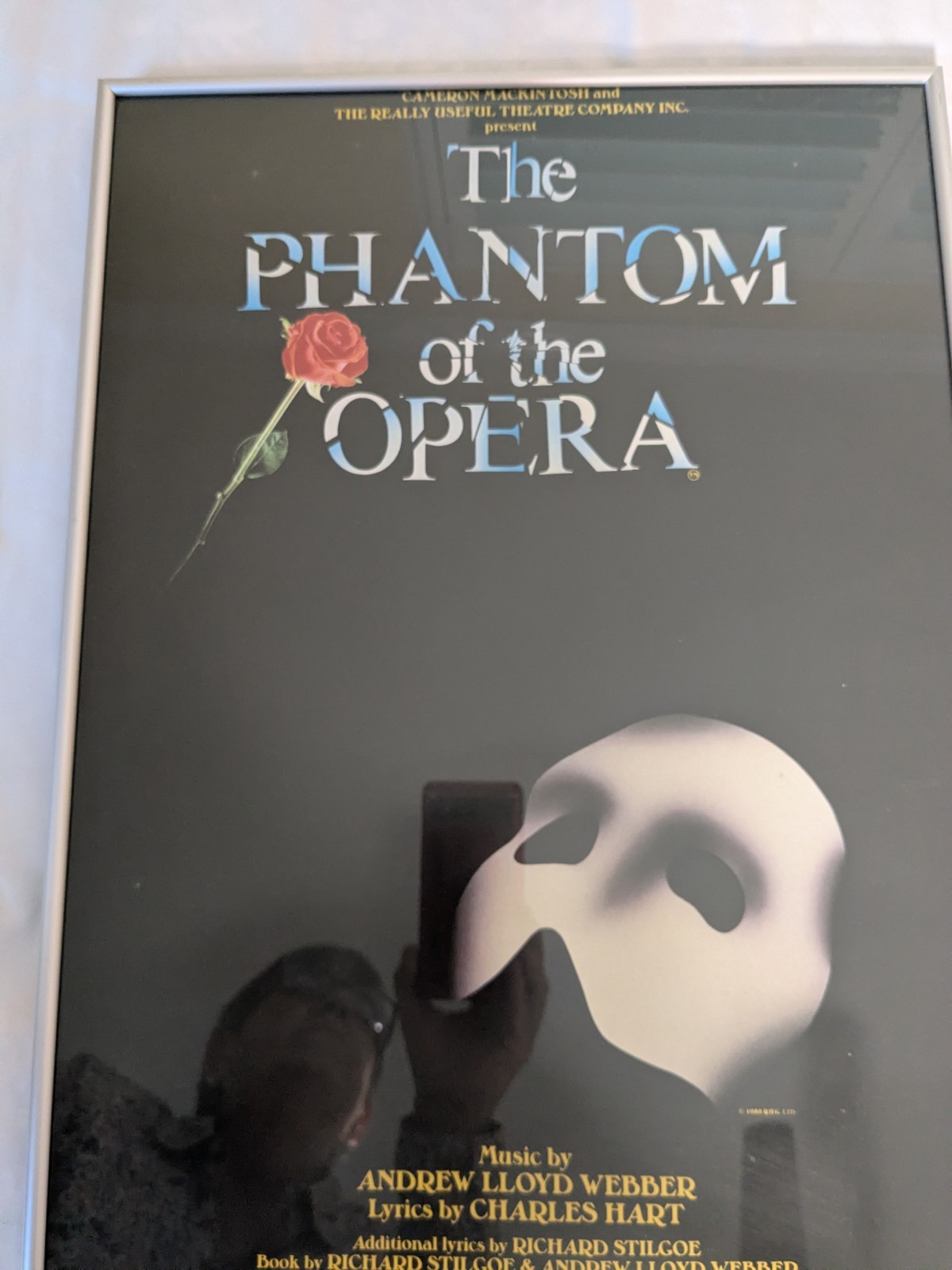 Phantom Of The Opera Framed Poster Really Useful Group Vintage and Rare