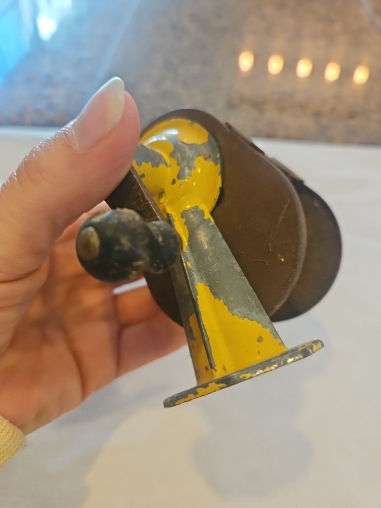 Vintage Apsco Yellow Midget Automatic Pencil Sharpener