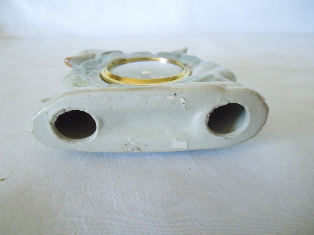 Ceramic Quartz Desk Clock Dolphin Over Waves Theme 6" x 4"