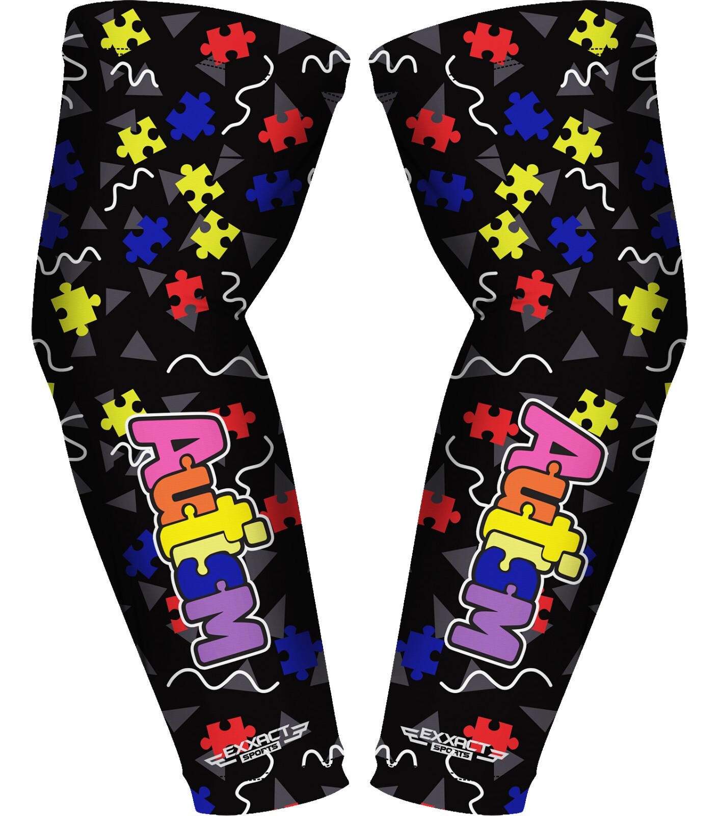 Exxact Sports 1 Pair Compression Arm Sleeves for Men Women, Breathable Baseball