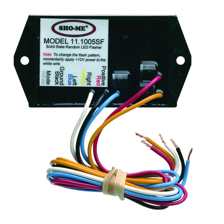 SHO-ME LED FLASHER - 7 STROBE STYLE PATTERNS-MADE IN USA