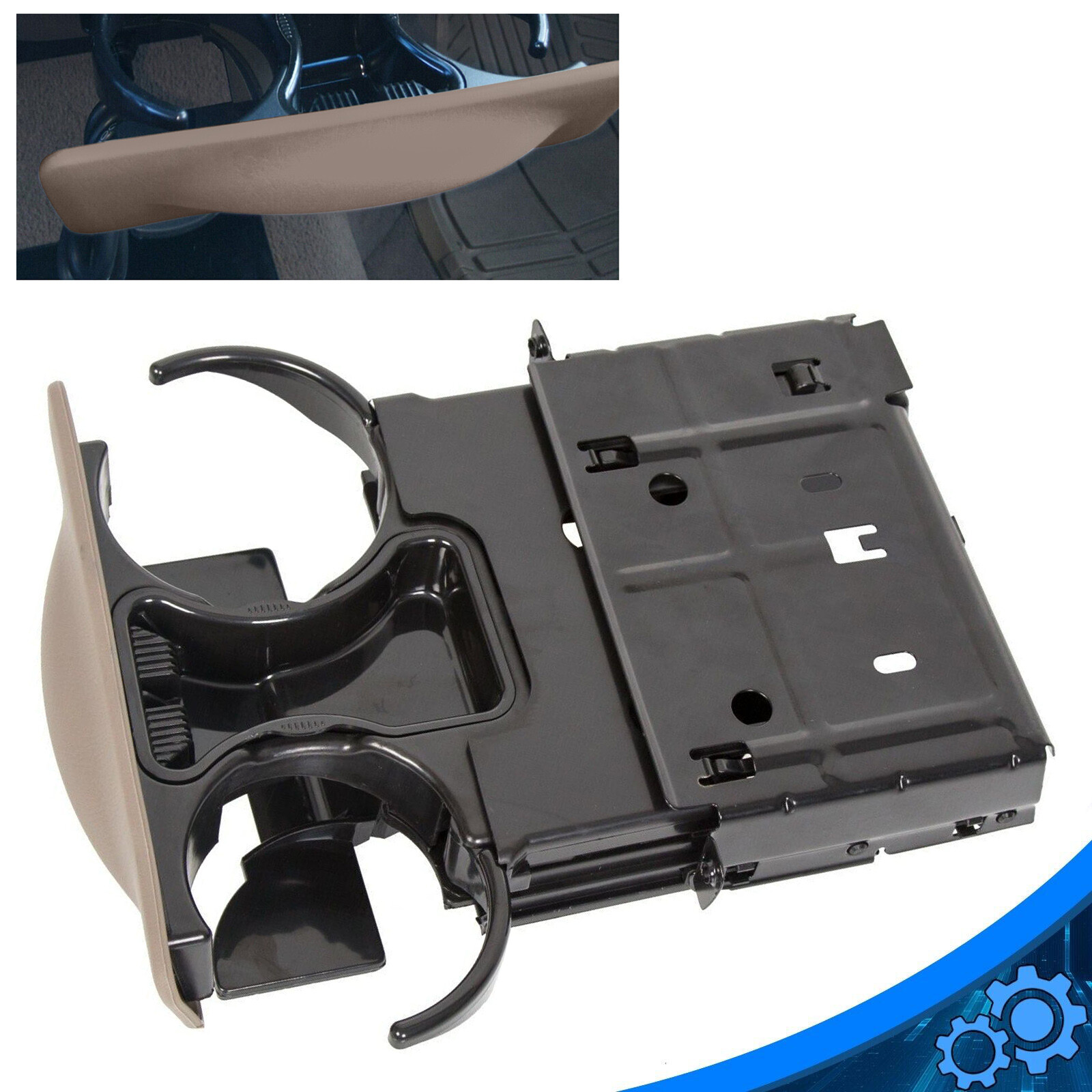 For 1999-2004 Ford Super Duty F250 F350 F450 F550 Dash Cup Holder Parchment Tan