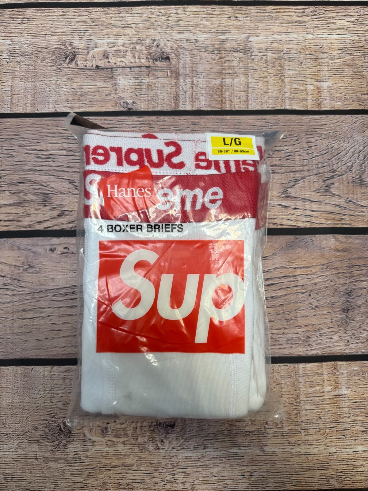 NEW Supreme x Hanes Boxer Briefs (4 pack) - White - Size S-XL - Free Shipping