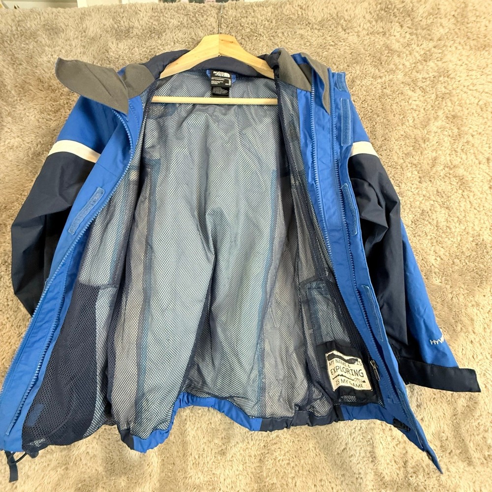 North Face Blue Parka Shell Jacket Boys M Medium 10 12 Nimbo