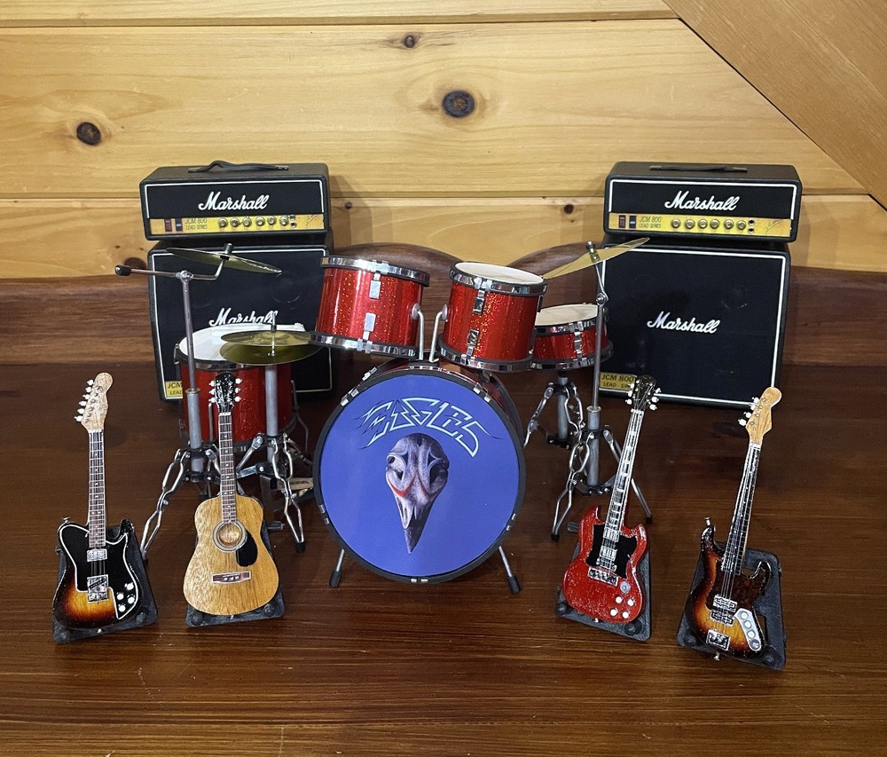 MINIATURE DRUM & GUITAR SET - EAGLES #3