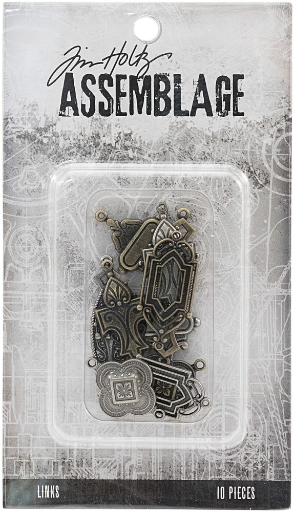 Tim Holtz Assemblage Links 10/Pkg Art Deco