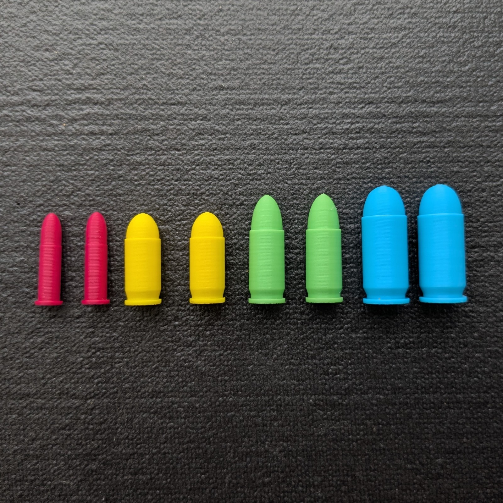 Pistol Caliber Variety 70pack 22LR 380acp 9mm 45acp Snap Cap Dry Fire Rounds USA