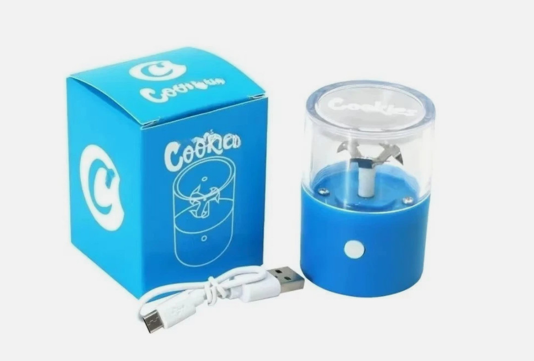 Cookies Electric Grinder Portable USB Rechargeable Mini Auto Herb Crusher Black*