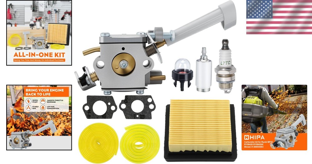 BP42 Carburetor Replacement For Backpack Leaf Blower Easy Installation Kit