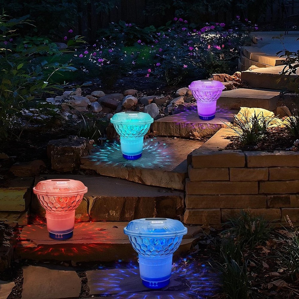 Illuminated Pool Floater with User Friendly Features for Effortless Maintenance