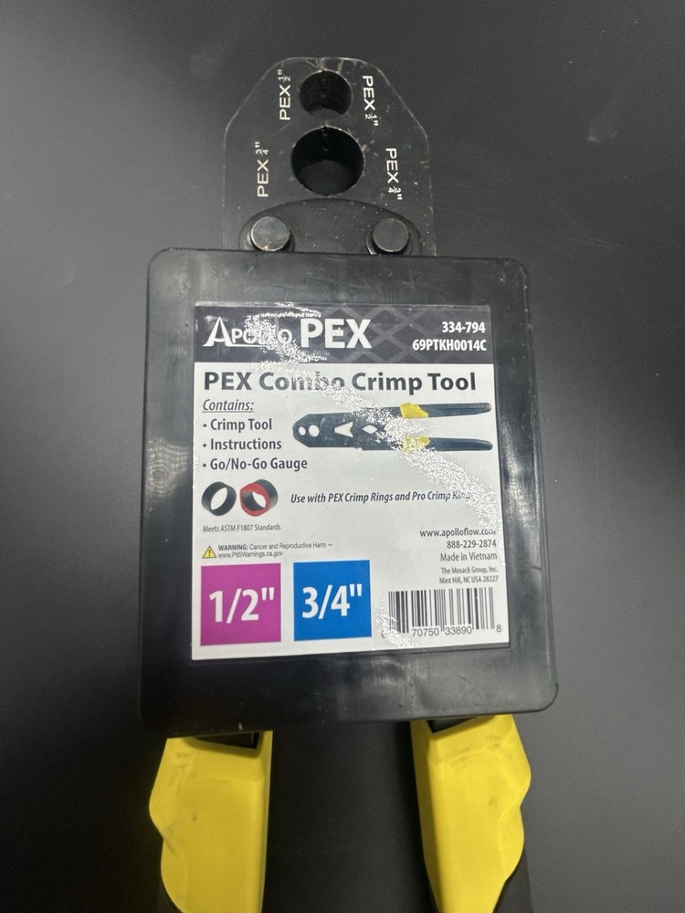 Apollo Pex Combo Crimp Tool, 1/2" 3/4"