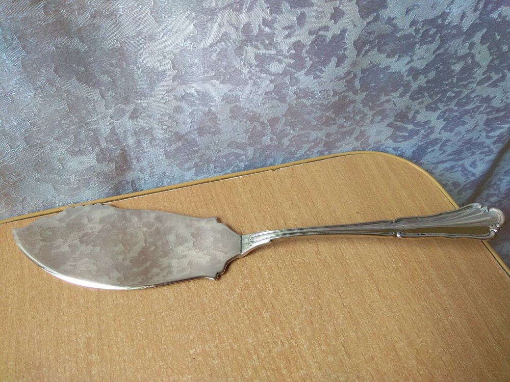 Rare Vintage SILVER Shoulder Kitchenware Cake spatula stamp 800