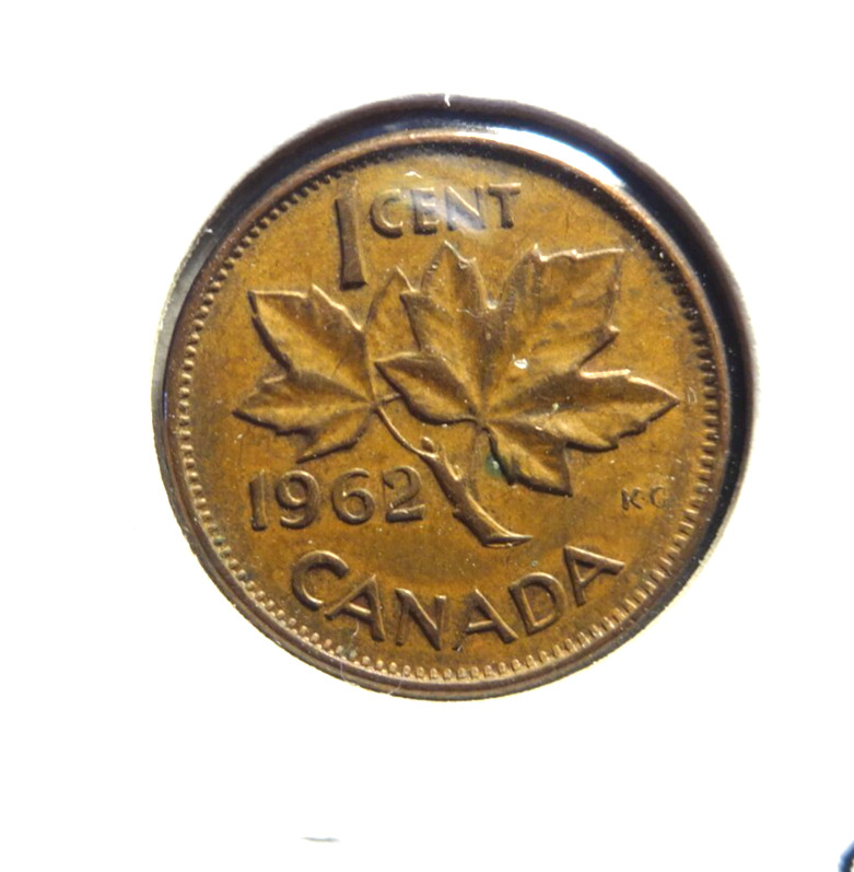 Canada 1962  Harp  1 Cent Coin  👀