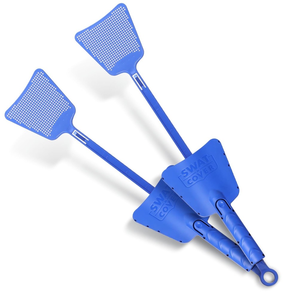 Fly and Bug Swatter 3 Pack | Surface-Friendly Design, Integrated Cover