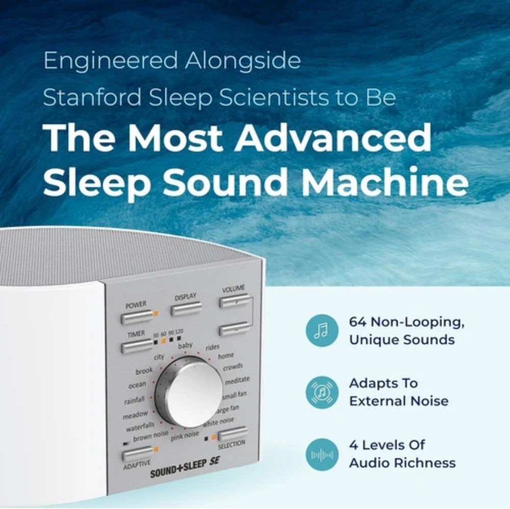 Adaptive Sound Technologies + Sleep 1 Count White/Silver