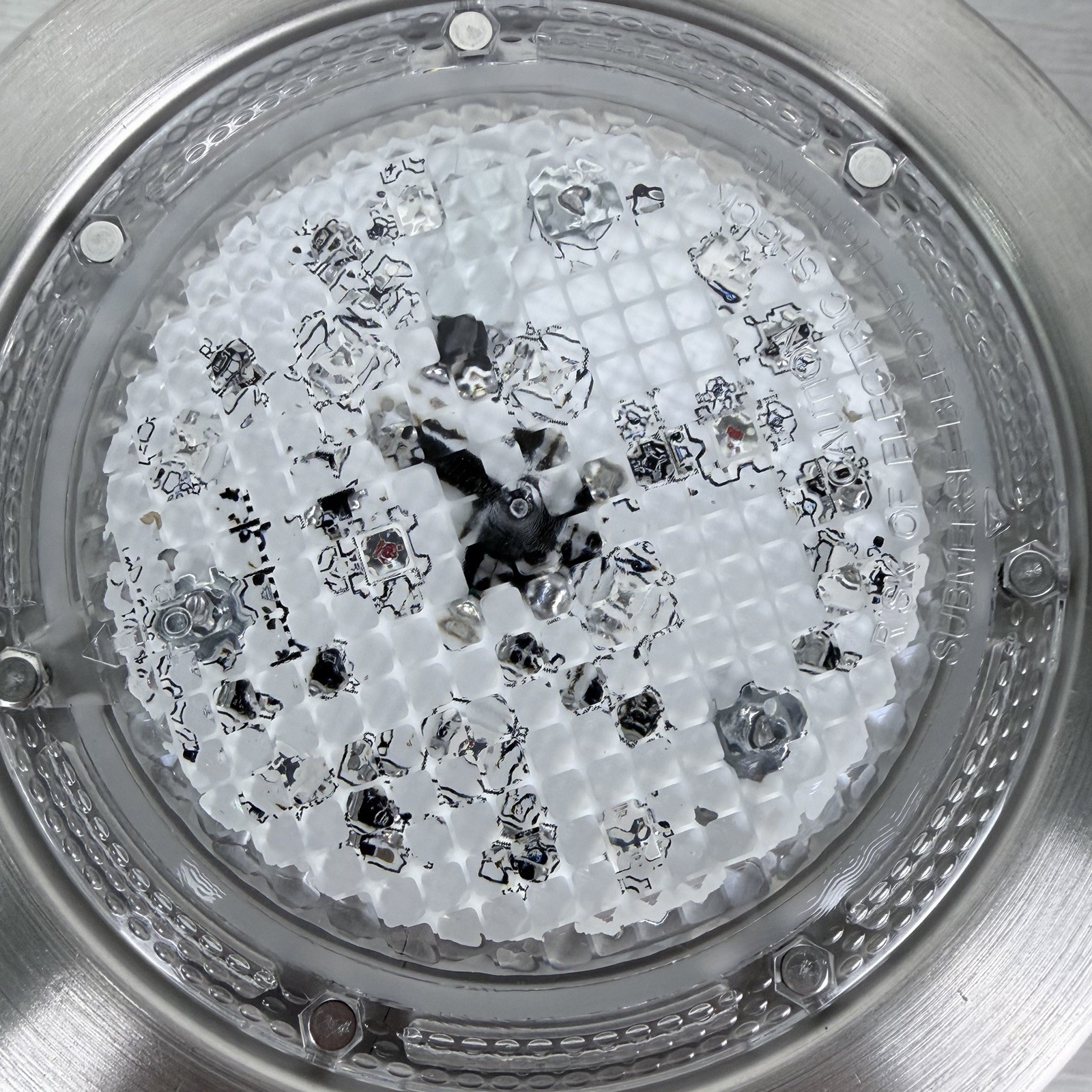 Poolexa LED Multicolor Inground Pool Light 6" Small w/ 50ft cord NO CONTROLLER