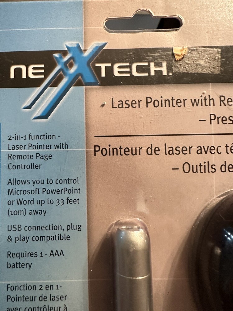 Laser Pointer Remote Control Tool Nexxtech Business Office Presentaion New