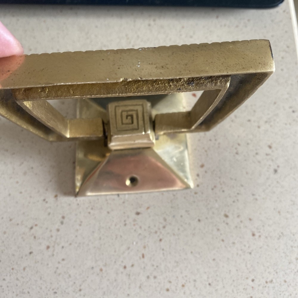Square Ring Brass Entry Door Knocker Free Shipping