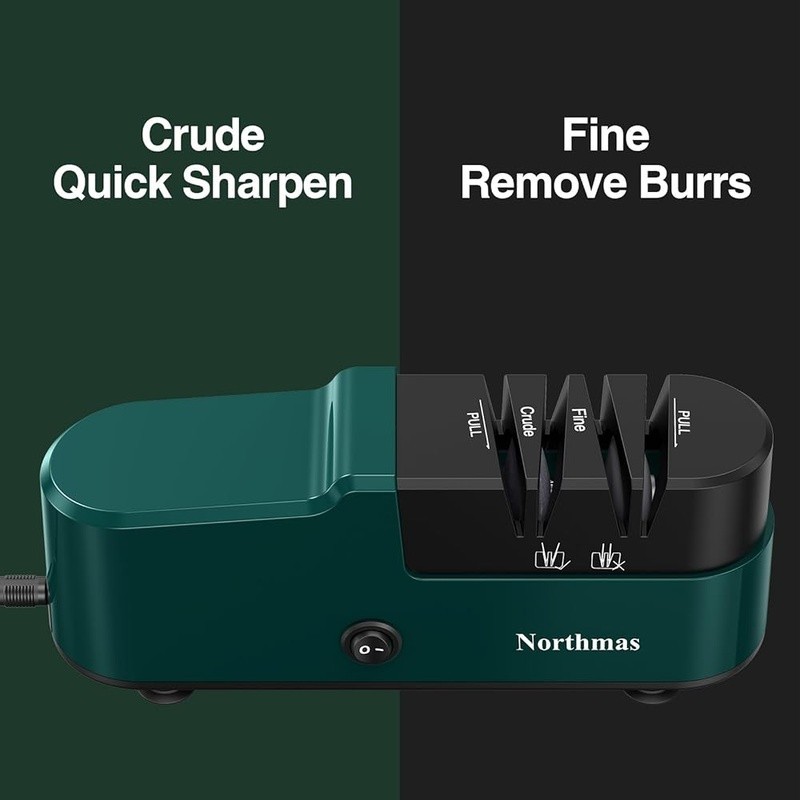 Electric Knife Sharpener 2-Stage Professional Quick & Compact Global Voltage New
