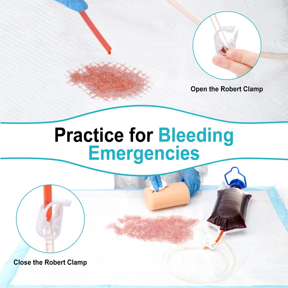 Wound Packing Trainer with Simulated Bone, Stop The Bleed Practice Kit New