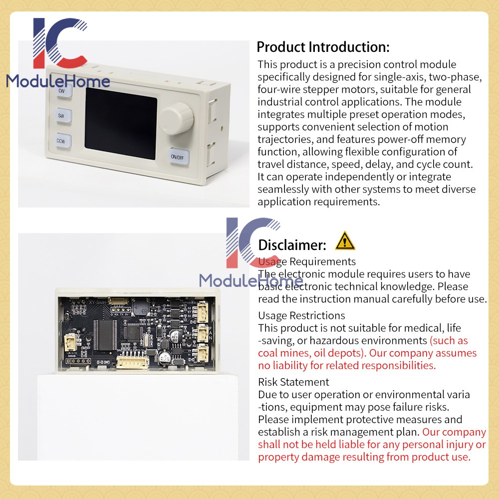 SMH 42 57 Stepper Motor Controller Forward/Reverse Pulse Delay Positioning Angle
