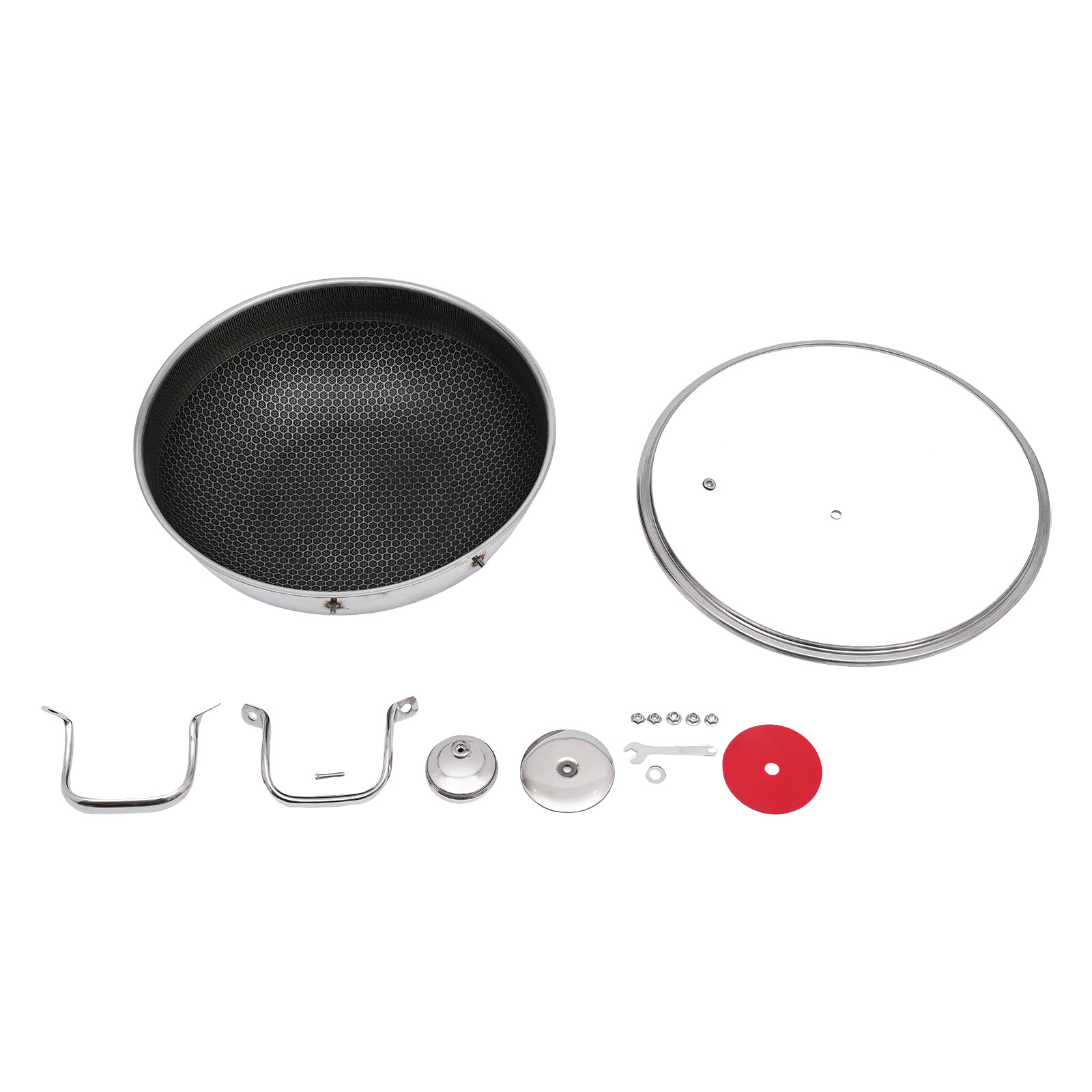 12-inch Stainless Steel Sauté Pan Skillet Non-stick Frying Pan With Lid