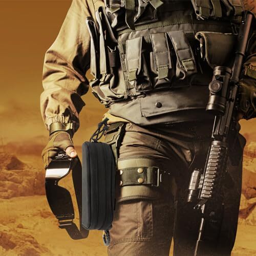 Tactical Molle Glasses Case Hard Shell Sunglass Case Eyeglass Case Black