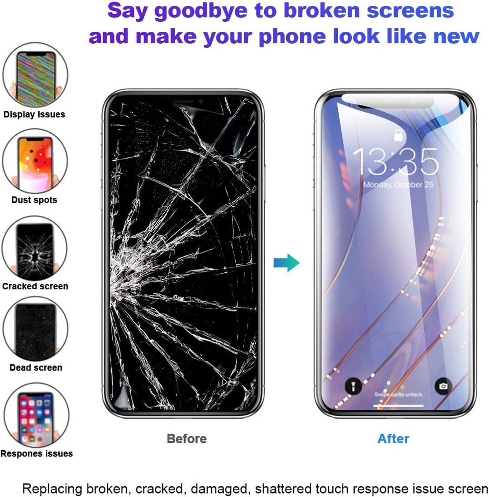 For Apple iPhone XS MAX OLED LCD Display 3D Touch Screen Replacement Lot