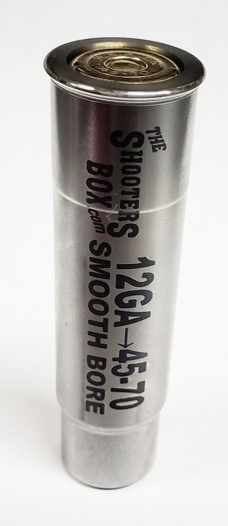 12GA to 45-70 SMOOTH Shotgun Adapter - Chamber Reducer - Stainless - Free Ship!