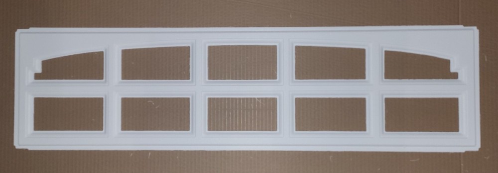 CHARLESTON 608 WHITE Replacement Window Inserts/LONG Panel HOLMES Garage Doors