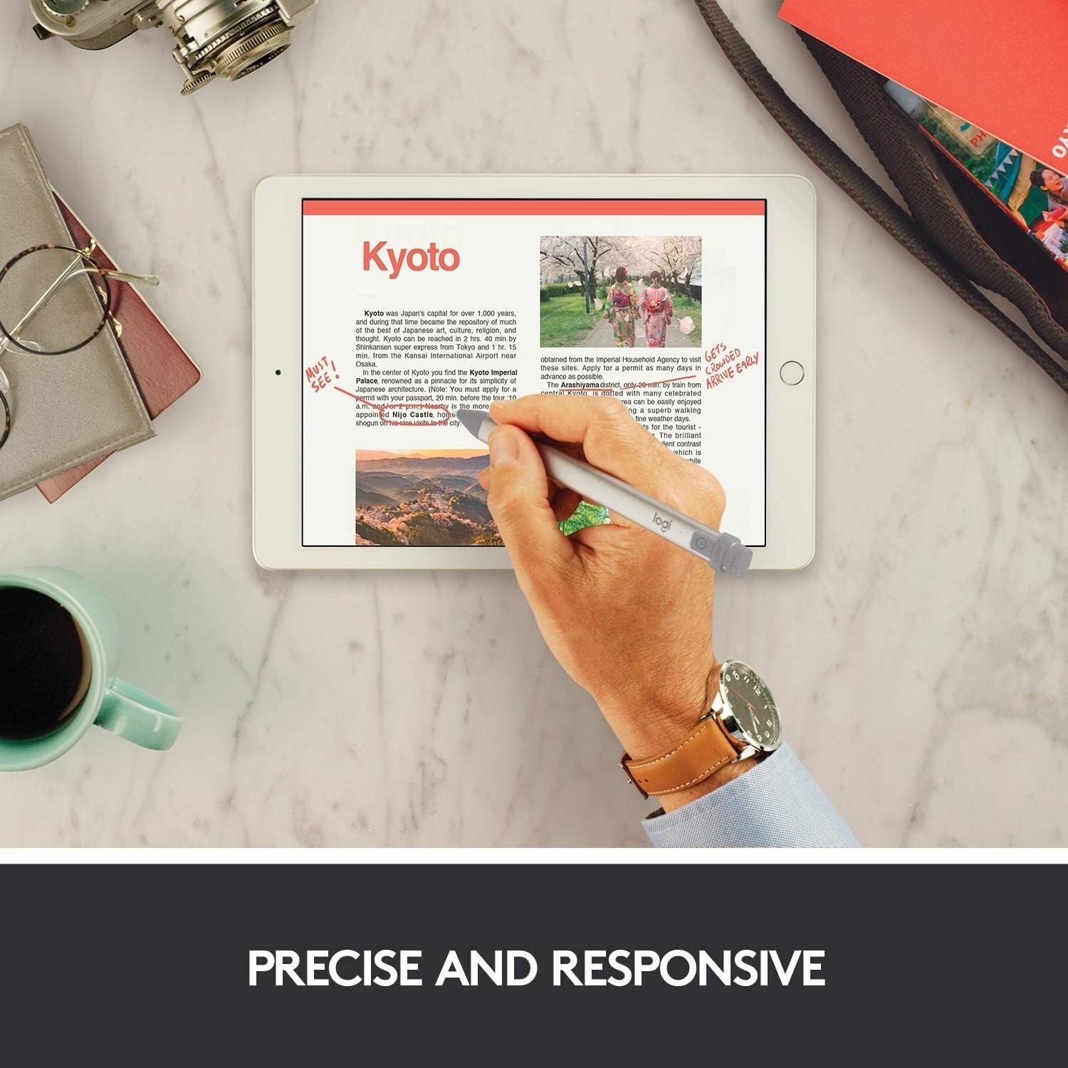 Logitech Crayon Digital Pencil Grey For Apple IPad with Apple Pencil technology