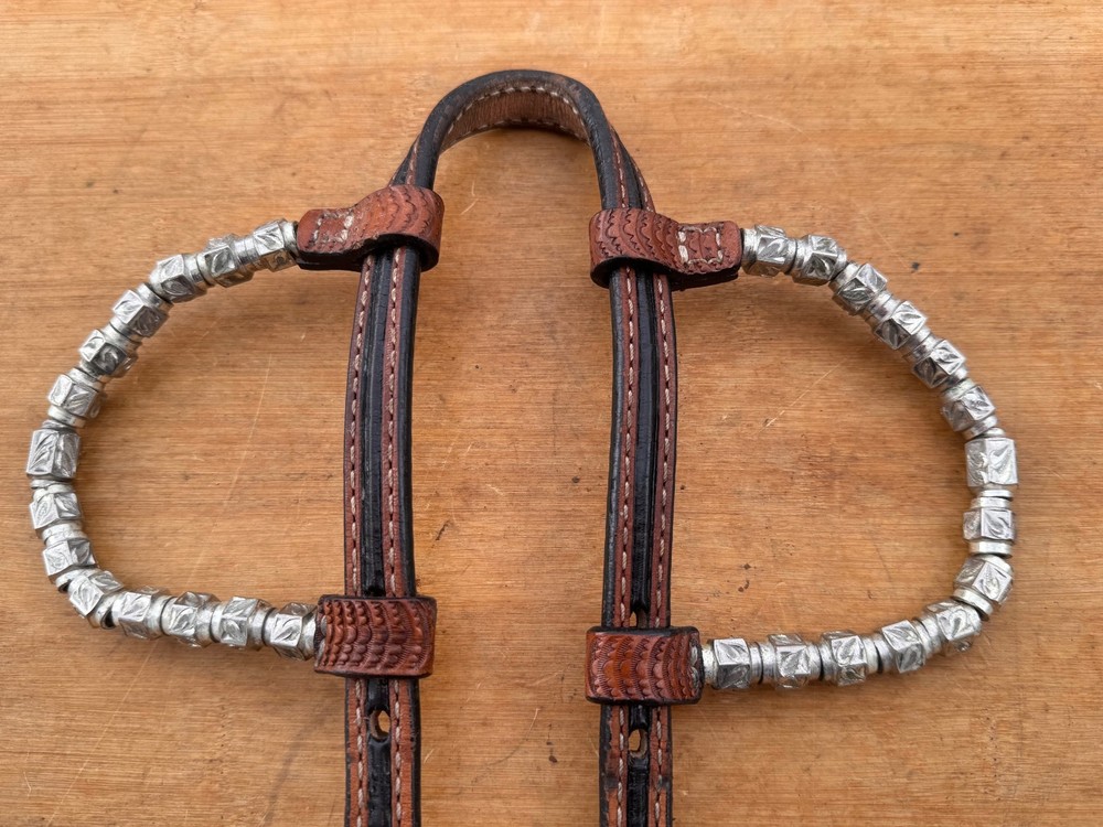 BILLY ROYAL Sterling Silver Plate REPLACEMENT DOUBLE EAR PIECES for Headstall