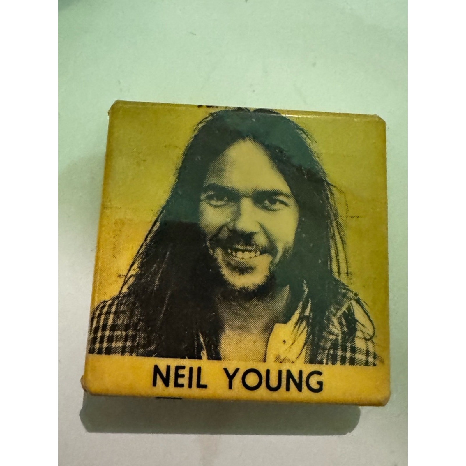 Neil Young Button Original 1970's Pin