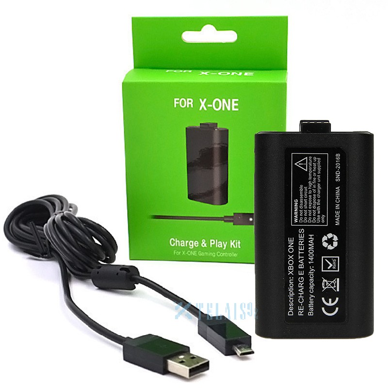 1/2x for Microsoft Xbox One Play & Charge Rechargeable Controller USB Cable Kit