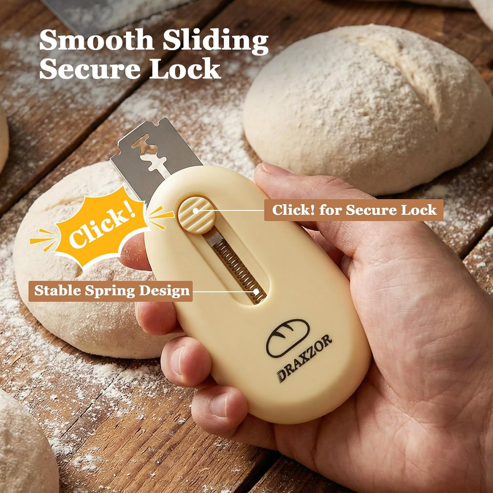 3 Pack Bread Lame Set, Sourdough Scoring Tool, 10 Blades, Pattern Guide Book Pro