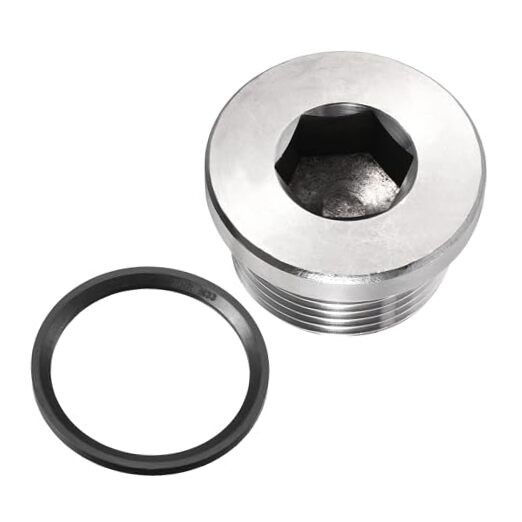 M33 x 2 Stainless Steel Pipe Plug, Internal Hex Head Socket Pipe Fitting |