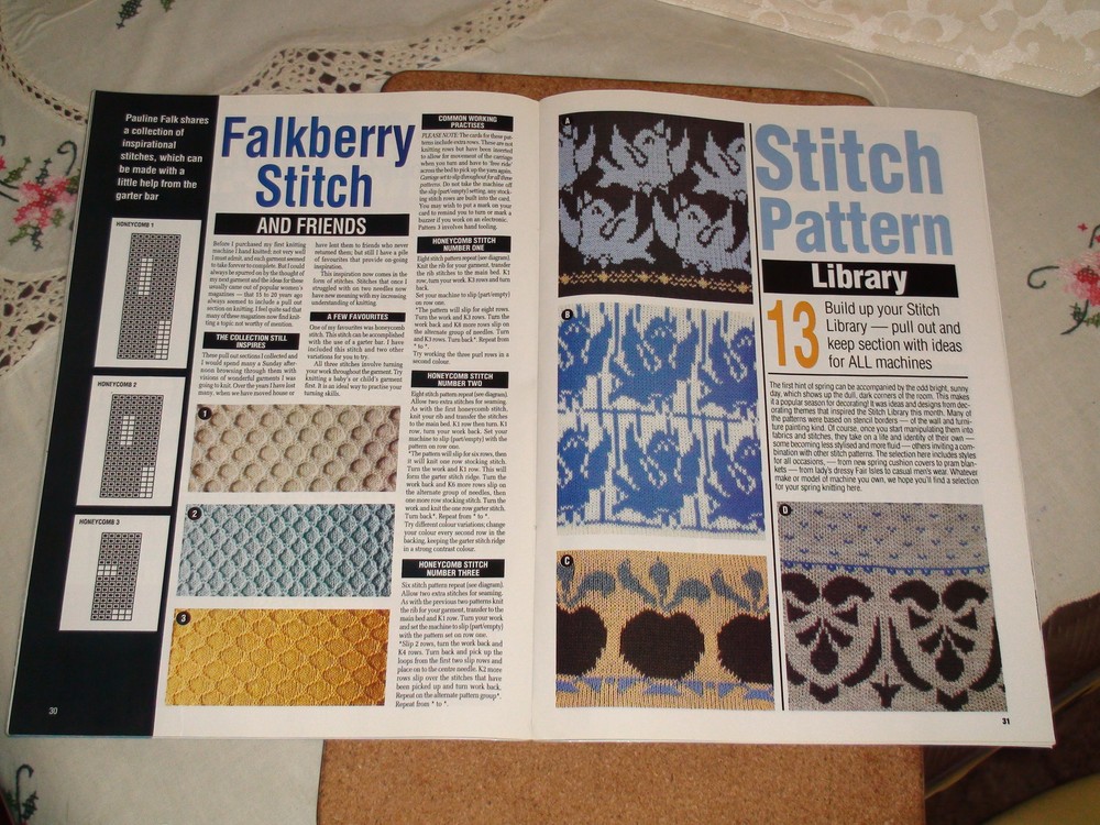 KNITTING MACHINE MAGAZINE MACHINE KNIT TODAY MARCH 1994