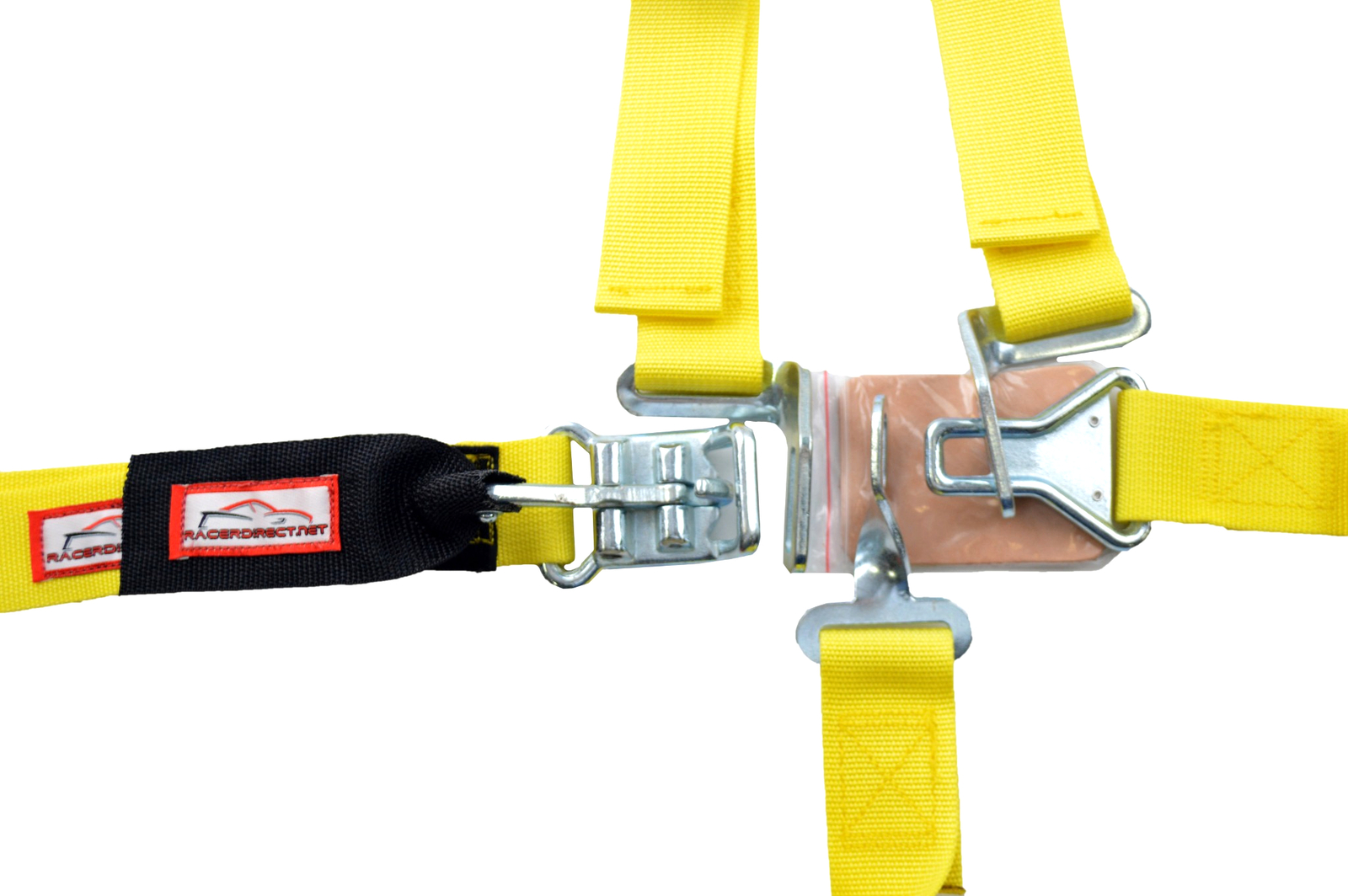 YELLOW SFI 16.1 RACE HARNESS SEAT BELT BOLT IN LATCH & LINK FLOOR MOUNT BOLT IN