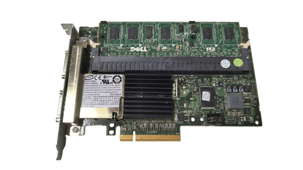 DELL J155F - PERC 6/E PCI-E SAS RAID CONTROLLER WITH 512MB Battery