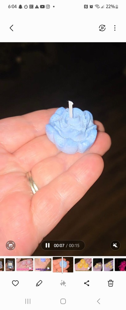 SELENE CUSTOM FLORAL TEALIGHT CANDLES