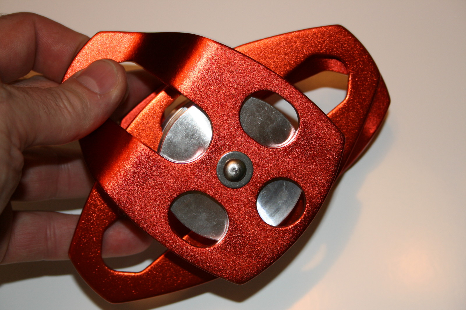 Large Aluminum Twin sheave Rope Pulley will take 5/8 Rope