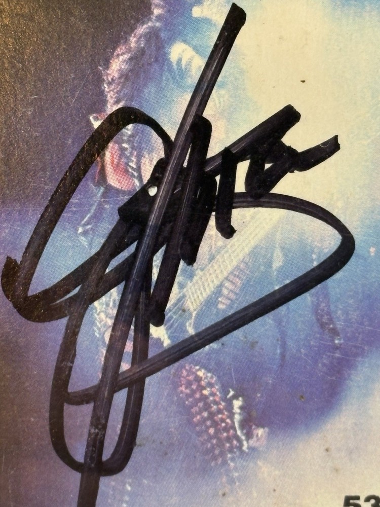 Signed Kiss Gene Simmons Card From 1978