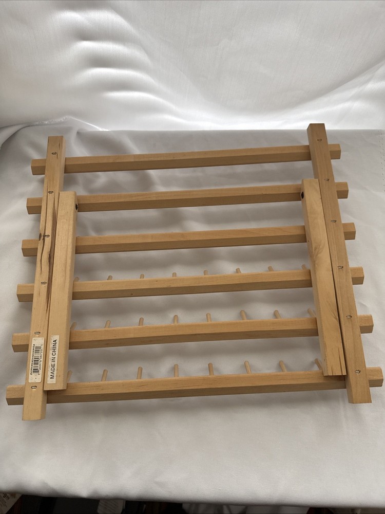 60and 30 Spool Wood rack Thread Holder June Tailor