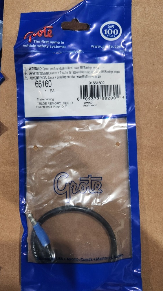 100 Grote 66160 TRLR WIRING, 1' MULTIPLE ID LAMP JUMPER